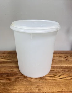 Vtg Tupperware 9 Qt Container Large 255-8 Canister Matching Lid 1203-6 Clear - Picture 1 of 15