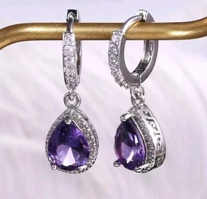 ✅Damen Design Ohringe 925Sterling Silber Ohrschmuck Frau Geschenk Geburtstag💜✓ - Bild 1 von 6