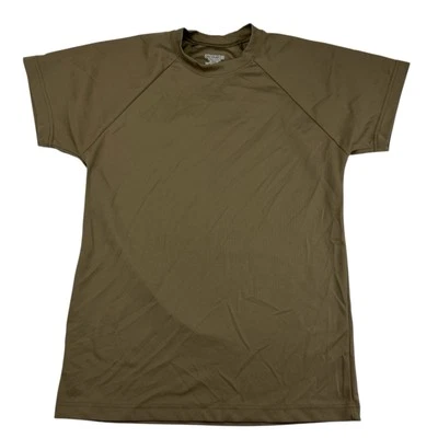 Camiseta Dri-Duke Control de Humedad Manga Corta USGI Militar ARENA Cuello Redondo Talla S Foto 1 de 4