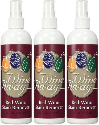 Limpiador multiusos quitamanchas de vino tinto Wine Away 12 OZ Botella, Juego de 3 Foto 1 de 4