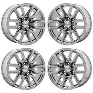 20" GMC Sierra 1500 Yukon Bright Chrome wheels rims Factory OEM 5914 EXCHANGE - Picture 1 of 8