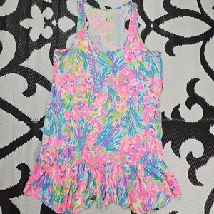Lilly Pulitzer Hampton Tank Dress in Fan Sea Sizw XL Extra Large - Picture 1 of 7