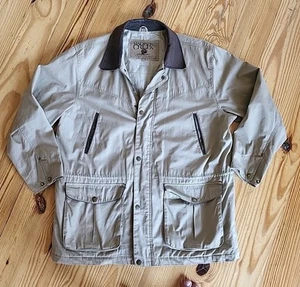 Madison Creek Outfitters Cotton Canvas Barn Chore Coat Leather Trim Size XL - Picture 1 of 10