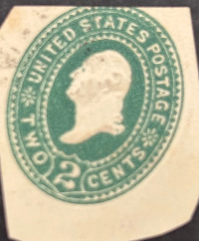 Scott #U323 - 2 Cent Washington Envelope Cut Square-1894-USED-US - Image 1 of 1