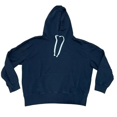GAP Classic Black Pullover Hoodie Sweatshirt With White Drawstrings Size XL - Image 1 of 4