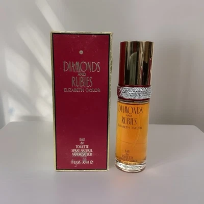 伊丽莎白·泰勒钻石和红宝石淡香水1盎司喷雾复古ASPICT — 第 1/4 张图片