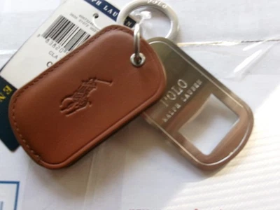 NUEVO Llavero de cuero Polo Ralph Lauren con abrebotellas Nuevo con etiquetas Foto 1 de 4