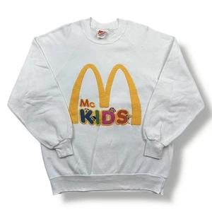 Vintage 80s McKids McDonald’s Sweatshirt Crewneck White Men’s Size Medium Rare - Bild 1 von 6
