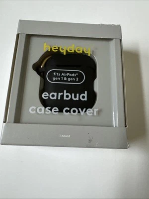 Apple AirPods (1/2 Generation) Silicone Case with Clip - heyday Black/Black - Image 1 of 3