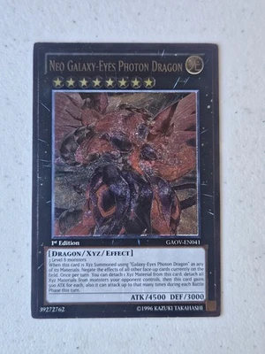 YuGiOh Neo Galaxy-Eyes Photon Dragon Ultimate 1st Ed GAOV-EN041 #Y38 - Image 1 of 4