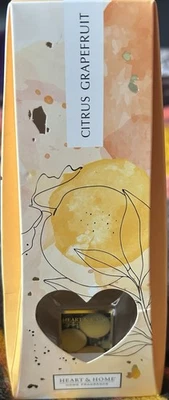 New!Heart & Home Scented Reed Diffuser Set 70ml CITRUS GRAPEFRUIT. - Image 1 of 3