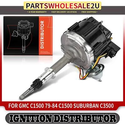Ignition Distributor with Cap & Rotor for GMC C1500 79-84 C1500 Suburban C3500 - Image 1 of 4