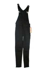 69,50 $ Levi's DAMEN LATZHOSE SKINNY WEICH SCHWARZ STRETCH DENIM JEANS Größe 24 - Bild 1 von 7