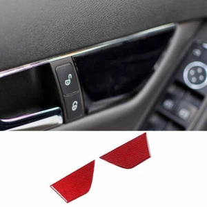 Borde de cubierta de panel interior de fibra de carbono rojo 2 piezas para Benz 2007-2014 Clase C - Imagen 1 de 6