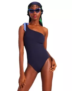 Kate Spade One-Shoulder Fliege Einteiler in Navy Größe Small - Bild 1 von 7