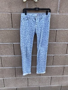Juniors Bongo Floral Print Boyfriend Skinny Jeans size 1 - Picture 1 of 7