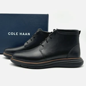 Cole Haan Grand Plus Ultra Chukka Leather Boot Men's Size 9.5 Black C39933 - Picture 1 of 10