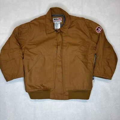 WALLS FR Flame Resistant Insulated Work Jacket 2XL Winter Coat Heavy Brown - Image 1 of 4