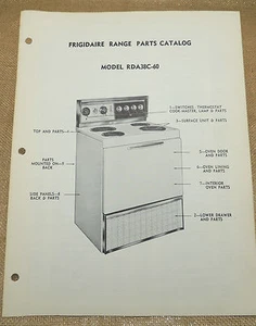Frigidaire Electric Range Parts Catalog RDA38C-60 - Foto 1 di 1