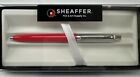 Sheaffer Sentinel Chrome / Pink Ballpoint Pen Blk Ink W/ Gift Box E23216551