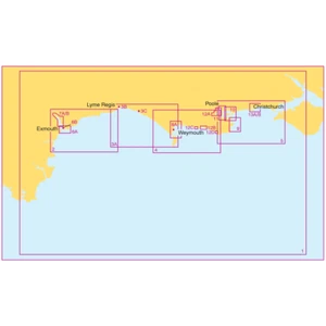 Admiralty Small Craft Charts 5601: East Devon and Dorset Coast - FULL SET - Picture 1 of 15