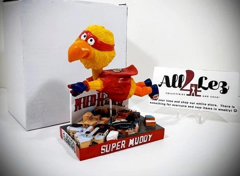 2014 TOLEDO MUD HENS MASCOT "SUPER MUDDY" SUPERHERO SGA BOBBLEHEAD ~ NIB Cover