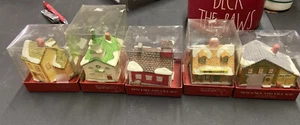 LOT OF 5 DEPT 56 NEW ENGLAND VILLAGE MINI HOUSES IN ORIGINAL PKG. - Picture 1 of 12