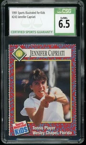 Tenis Jennifer Capriati 1991 SI Sports Illustrated para niños #243 CSG 6,5 EX/NM+ - Imagen 1 de 2