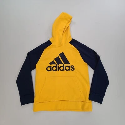 Adidas Suéter Niños Grande Amarillo Sudadera con Capucha Pullover Cómodo Manga Larga Jóvenes Niños Foto 1 de 4