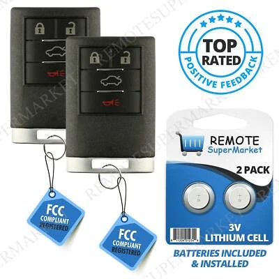 2 Replacement for Cadillac 07-14 Escalade ESV EXT Remote Car Key Fob Entry Foto 1 de 4