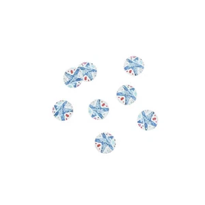 20 Seesterne Glas Cabochon Kuppeln 10 mm - CBD031 - Bild 1 von 3