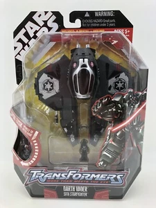 Star Wars Transformers Crossover Darth Vader Sith Starfighter 2007 Hasbro - Bild 1 von 6