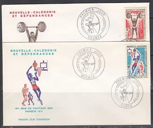 New Caledonia Scott 391-2 FDC - 4th South Pacific Games - Picture 1 of 1