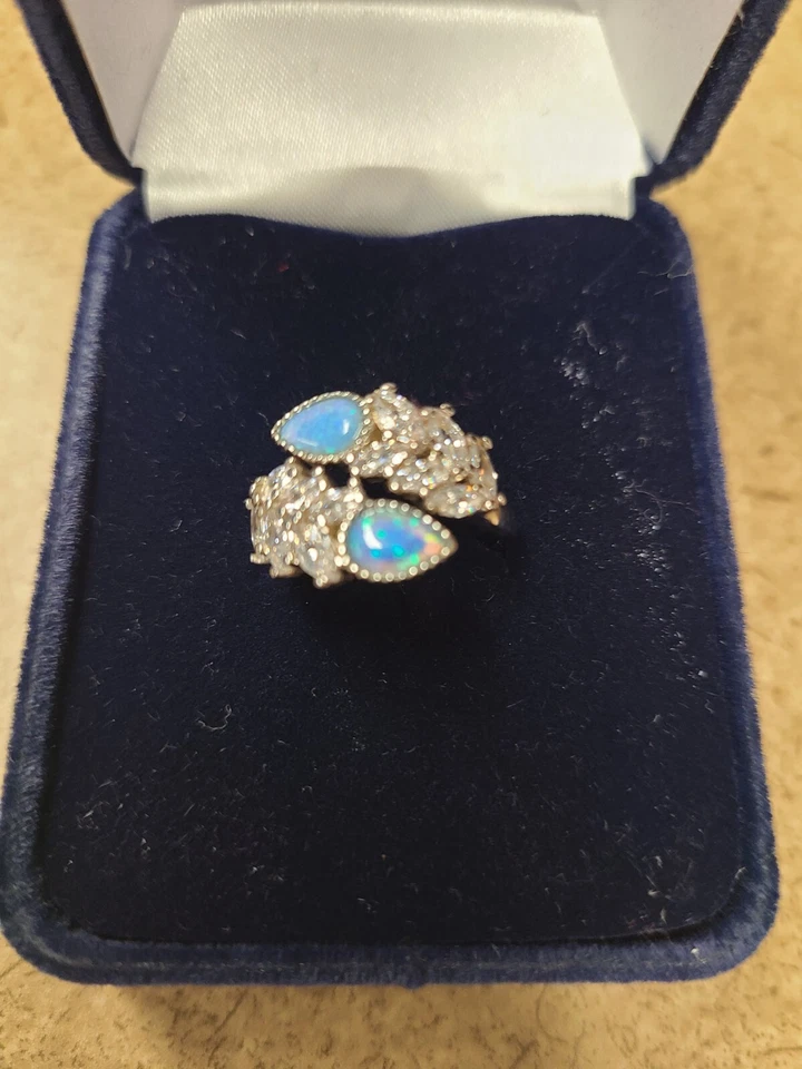 Montana Silversmiths Mystic Falls Opal Cz Ring Size 6 - Image 1 of 4