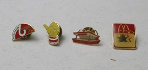 4 Ronald McDonald's Service employee pins Thumbs Up 6 months vintage - Picture 1 of 5