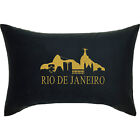 Skyline Rio de Janiero Kissen 40x60cm, Brasilien, Geschenk, Souvenir, schwarz