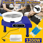 Electric Pottery Wheel Machine 1200W Power Foot Pedal Control Ceramics Clay work