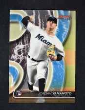 2020 Bowman's Best Base #16 Jordan Yamamoto RC - Miami Marlins