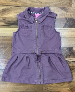 Isaac Mizrahi Girls Dusty Rose Pink Mauve Anorak Utility Vest Size XS (4) - Picture 1 of 9