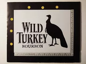 Wild Turkey Bourbon Custom Stencil FAST FREE SHIPPING - Picture 1 of 2