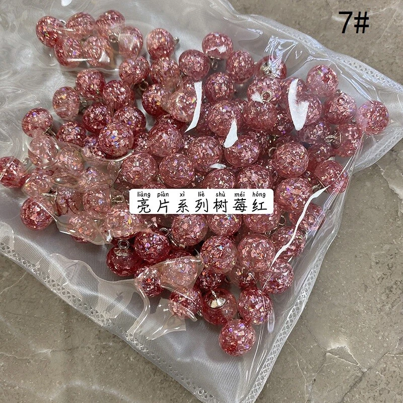 20PCS Crystal Bling Beads Button Ball Shape Metal Shank Sewing Craft Small 10mm - Image 1 of 4