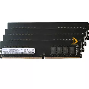 Samsung 4x 16GB 2RX8 PC4-2666V DDR4 21300MHz 288Pin UDIMM Desktop Memory RAM" - Picture 1 of 8
