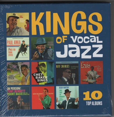 KINGS OF VOCAL JAZZ (10 CD SET) NEW CHET BAKER, DEAN MARTIN, BING CROSBY & MORE - Image 1 of 2
