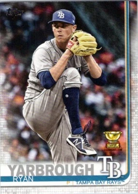 2019 Topps #432 Ryan Yarbrough Tampa Bay Rays - Image 1 of 2