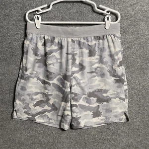 Fabletics The 7" Fundamental Short Mens Sz L Gray Camo Lined - Picture 1 of 14