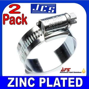 2 x 60 mm - 80 mm JCS clips de manguera de alto agarre accionamiento gusano refrigerante tubería radiador - Imagen 1 de 1