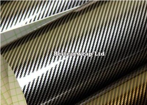 Silver Black Gloss 2D Carbon Fiber Vinyl Wrap Car Film Sticker Sheet Bubble Free - Picture 1 of 3