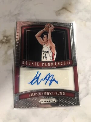 2019/20 PANINI PRIZM GARRISON MATHEWS RC ROOKIE PENMANSHIP AUTO AUTOGRAPH - Image 1 of 2