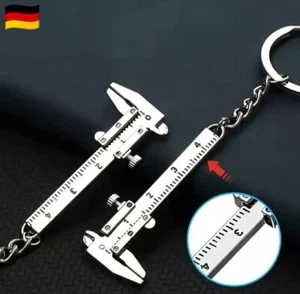 Mini Messschieber Schieblehre Messlehre Schlüsselanhänger Gadget Metall Anhänger - Bild 1 von 3