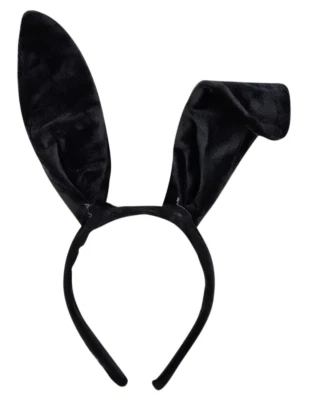 EVELAY LTD Black Rabbit Ears Hare Headband Fancy Dress Costume Accessory Easter Bunny